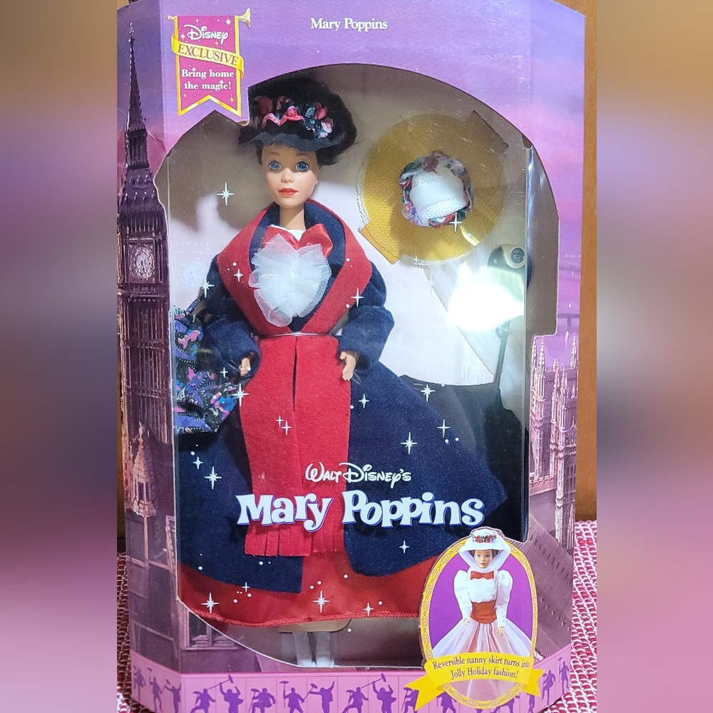 90s Disney Mary Poppins Doll By Mattel NIB
